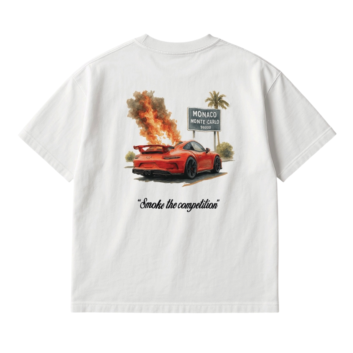"Smoke the competition" - Graphic